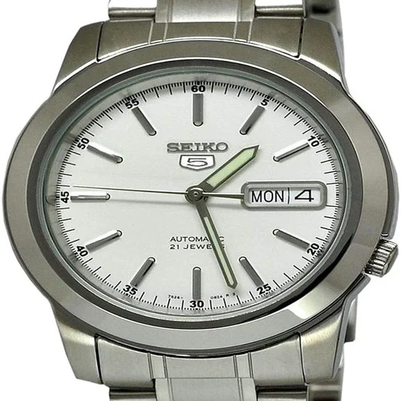 Seiko Men's Automatic Self-Winding Watch Luminous Hands And Marker